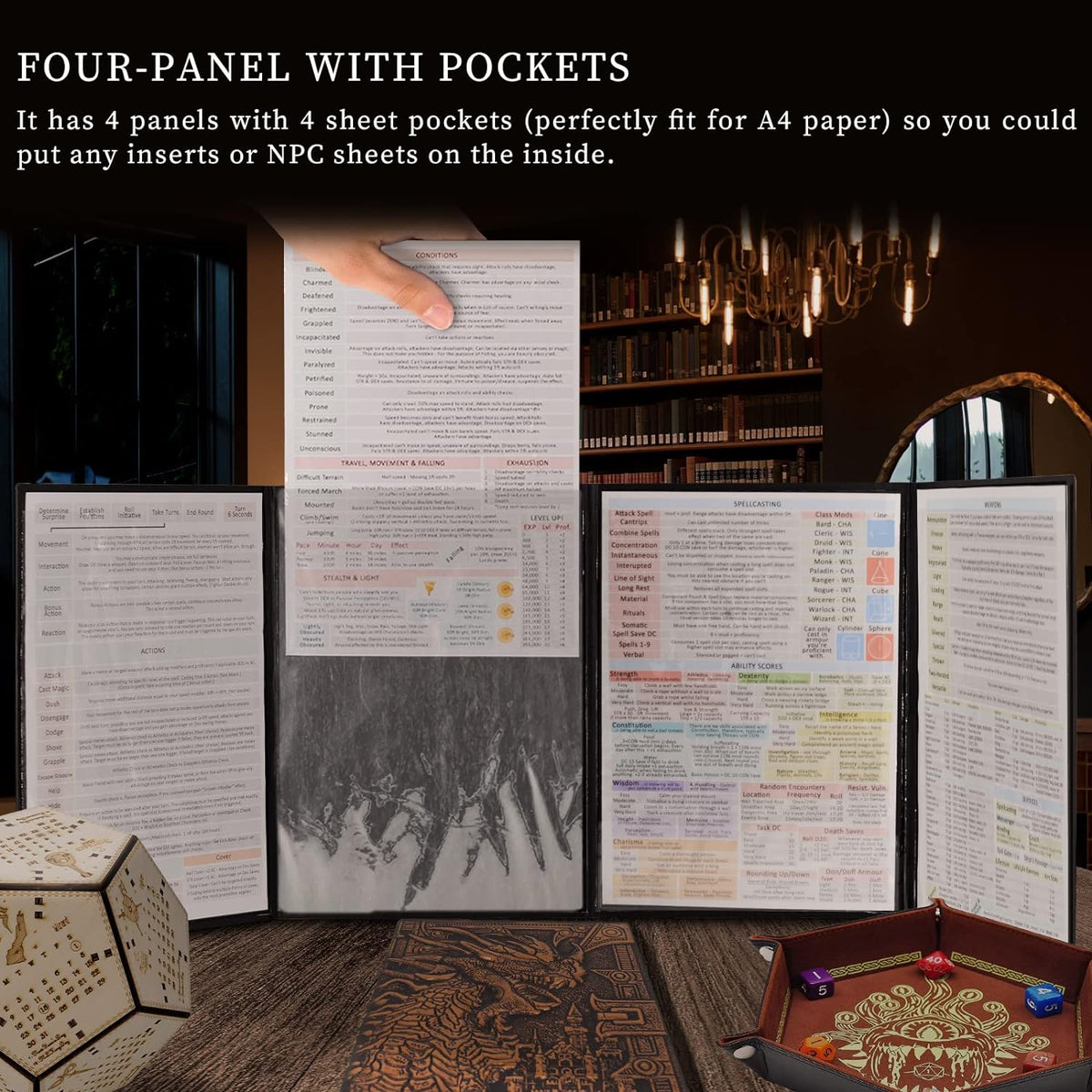 CZYY Faux Leather Dungeon Master Screen - image 4