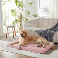 Dog Bed for Crate, Medium/Large Dogs Crate Bed - 30.0"L x 18.0"W x 1.2"Th / Pink - image 3