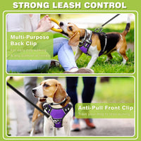 WINSEE Dog/Pet Harnesses No Pull with Dog Collar - X-Large / Purple - image 3