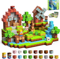 SSAWER 48 piece magnetic blocks travel set with colorful building cubes - view 9