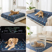 Aitmexcn Washable Puppy Dog Pee Pad, 2PCS 100% Waterproof Whelping Training Mat for Puppy/Senior Dog, Fast Drying Reusable Puppy Pads for Indoor, Outdoor and Car Travel- 48'' x 48'',Gray