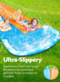 JOYIN 22.5ft Water Slides and 2 Bodyboards - Blue, Orange / 22.5FT - image 4