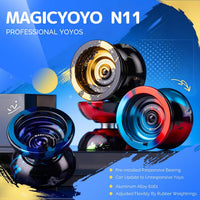 MAGICYOYO N11 Metal Yoyo Professional Responsive & Unresponsive Trick - Black blue red - image 2