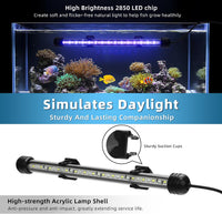 LED Submersible Aquarium Light 4W Underwater Fish Tank Light - NVL-02 (11in 6w) - image 3