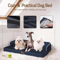 Comfort Expression Orthopedic XL Dog Bed for Large and Extra Large - Navy Blue / 45"L x 35"W x 8"Th - image 4