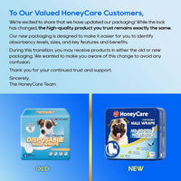 HONEY CARE All-Absorb A26 Male Dog Wrap - 1 / 50 Count Pack of 1 - image 2