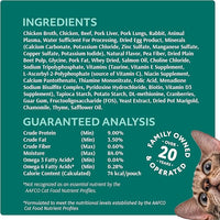 Optimeal Grain-Free Wet Cat Food – Beef & Rabbit Recipe, High Protein & Moisture Rich Indoor Adult Cats Food, Tender Morsels in Savory Gravy Natural Ingredients - 3 oz Pouches, 12 Pack