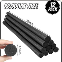 Kathfly 12 pack solid foam pool noodles, 1.5 x 35 inch, white - view 16