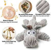 Dog Toy, Large Dog Squeaky Toys - Unstuffed Donkey - image 2