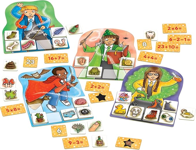 Orchard Toys Moose Games Magic Maths Game. an exciting and spellbinding Math Game. for Ages 5-7 and for 2-4 Players-Board Games-BIG FRENCHIES-TinyTreasures Baby Boutique