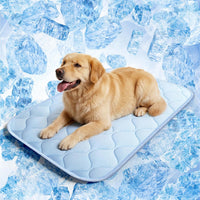 Dog Cooling Mat for Large Dogs - Ice Blue Wave Stitching / Large - image 2