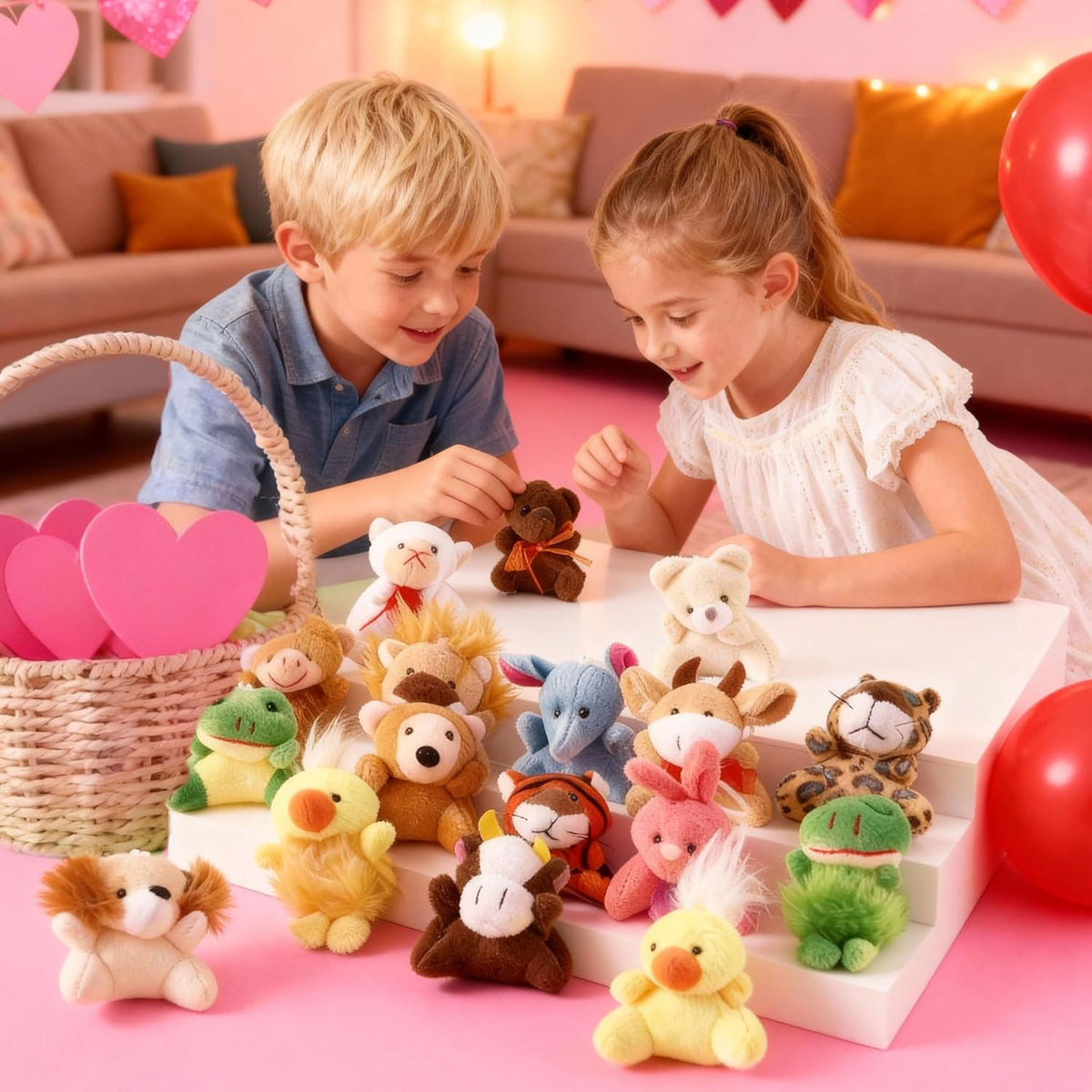 JOYIN 24 Pack Mini Animal Plush Toy Assortment - Sitting Animals - image 2