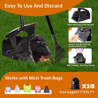 Dog Pooper Scooper with Bags & Dispenser - image 3