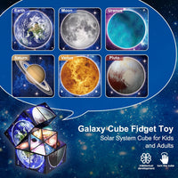 Euclidean Cube Fidget Toys for Kids 2 in 1 Star Cube Magic Cube - Starry Sky - image 4