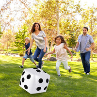 Mototo 4 pack jumbo inflatable dice in red, white, black and blue - view 14