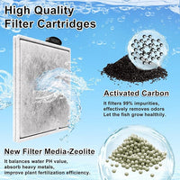 8 Pack Large Filter Cartridges Compatible with Aqueon QuietFlow Filter LED PRO Size 20,30,50,75/Power Filter Size 20,30,50,55/75, E Internal Size 40 Canister Filter