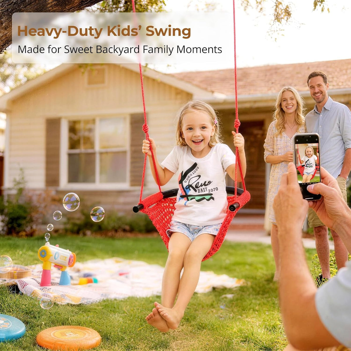 JKsmart Kids Net Swing Seat - Red / 1 Pack - image 4