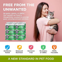 Chicken and Duck Recipe in Broth, Shredded Wet Cat Food, Grain-Free Protein, Non-GMO, 12 Pack