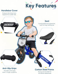 RIDYEE Toddler Balance Bike 2 Year Old - Blue - image 3