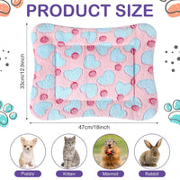 Haull 4 Pcs Waterproof Guinea Pig Bedding Mat, 13 x 10 - Hearts / 13 x 18.5 Inch - image 2