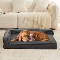 Orthopedic Dog Bed for Large Dogs - 46"L x 30"W x 8"Th / Dark Gray - image 3