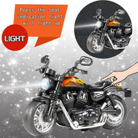 CYYSFIVQZ black 1:14 die cast pull back toy motorcycle with lights and sounds - view 10