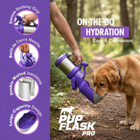 PupFlask Pro Portable Insulated Dog Water Bottle - Ultra Violet / 30 Ounce - image 2