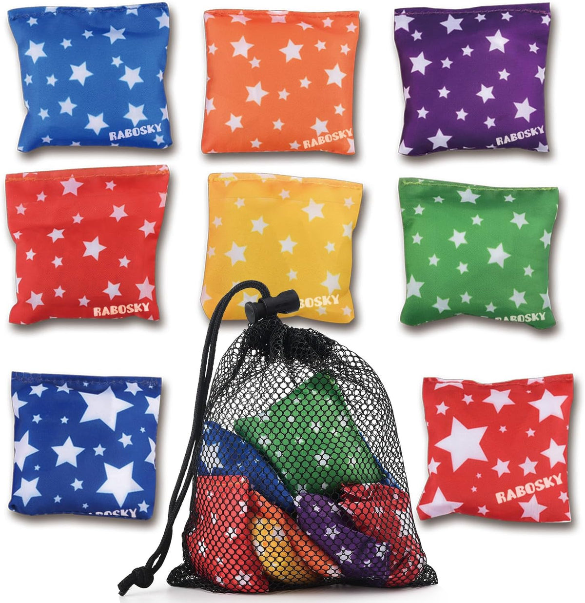 RaboSky Small Bean Bags for Kids Tossing - Stars Small