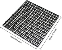 Aquarium Fish Tank Divider Plastic Egg Crate Filter Bottom Tray - L 6pcs Black - image 2