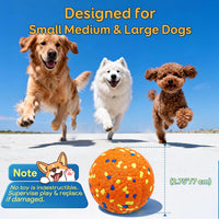 Kimee Dog Balls Tennis Balls Dog Chew Toys for Aggressive Chewers - 4 Balls (Tri-Color 2.75in) - image 3
