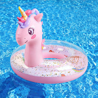 HeySplash Pool Floats Kids, Inflatable Swimming Rings – Fun for Kids & Family - Pink