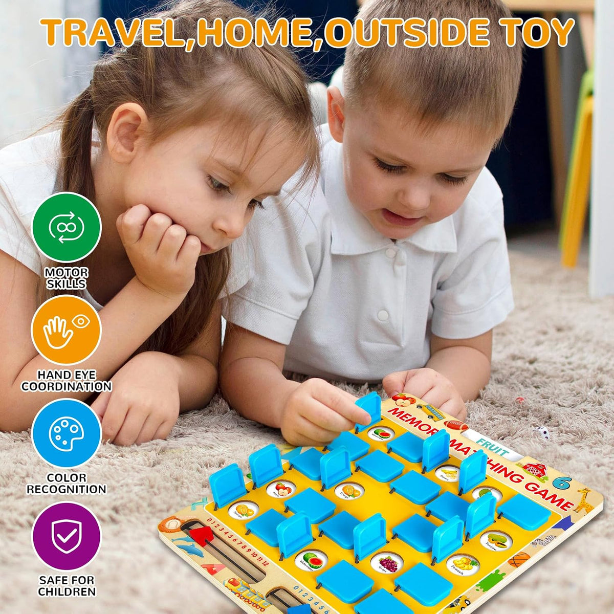 Memory Matching Game for Kids - Blue - image 2