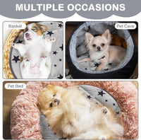 4 Pack Self Warming Cat Bed - Gray / 12'' / Round - image 4