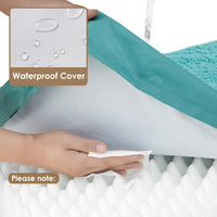 EHEYCIGA Orthopedic Dog Bed Large with Removable Washable Cover - 30*20*3.5 inches / Turquoise Blue - image 2