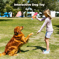 3pcs Dog Squeaky Toys, Plush Stuffed Puppy Chew Toy for Extended Play, Interactive Toys Gifts for Small Medium Large Chewer Dogs, Pet Toy Bulk to Keep Them Busy(Dog&Fox&Pig)