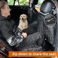 Dog Car Seat Cover for Back Seat - black - image 2