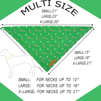 Fall Dog Bandanas 2 Pack, Orange Plaid Pet Scarf for Boy and Girl, Premium Durable Fabric, Holiday - Christmas 1 / Small - image 2