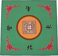 Mahjong Mat with 3 Dice & Carrying Bag - Green - image 2