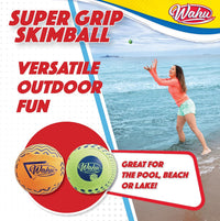 Wahu Super Grip 100% Waterproof Skimball Set - 2-Pack / Green/Orange - image 4