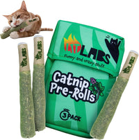 LIT LABS Cat Doobie 3 Pack Catnip Toys for Cats, Funny Cat Toys