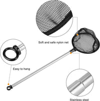 Lpraer Aquarium Fish Net with Extendable Stainless Steel Long Handle - 3.5+5 inch-2 Pack Bundle - image 3