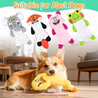 LECHONG 5Pack Dog Squeaky Plush Toys Puppy Toys Assortment Value - muti color - image 4