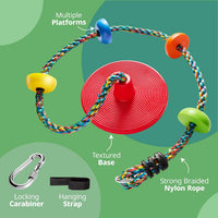 Jungle Gym Kingdom Tree Swing for Kids - Multicolored,red - image 4