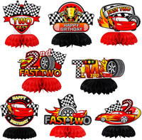 TONIFUL 1st Birthday Black Red Yellow Mouse Themed Table Centerpieces – Fun for Kids & Family - Race Two