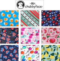 MR. CHUBBYFACE Fall Orange Plaid Dog Bandanas Reversible Triangle - C:Lemon / L - image 4