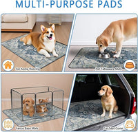 Washable Pee Pads for Dogs 2 Pack, Absorbent Reusable Puppy Pads Waterproof, Leakproof & Non-Slip Whelping Pad, Potty Training Pads for Dogs Playpen Mat 24x36