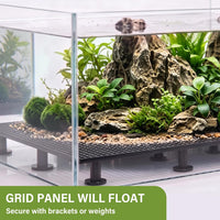 LINLAN 8 Pieces High-Density Aquarium Grid Plastic with 48 Brackets - 6pcs - image 3