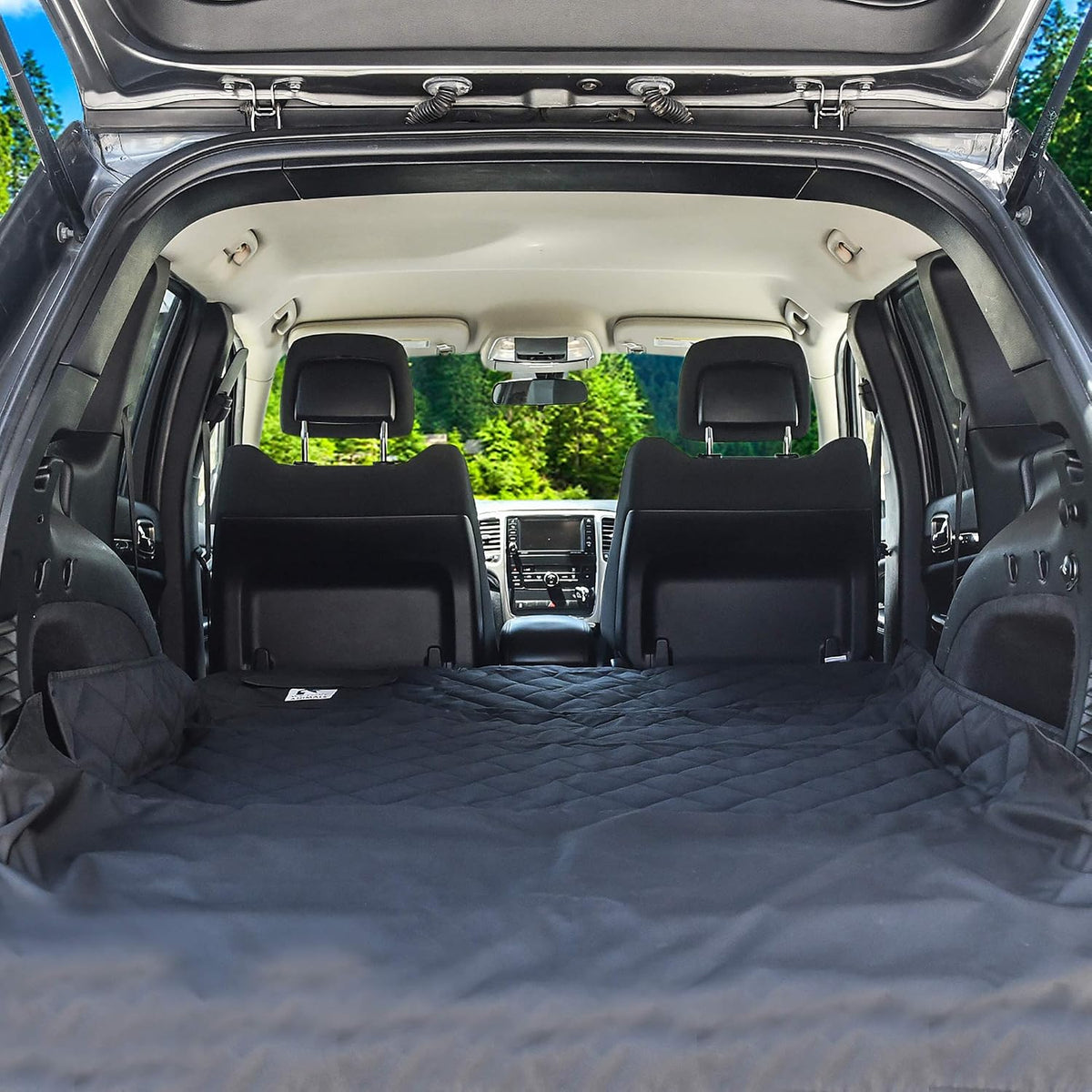 SUV cargo liner for dogs, Dog Car Seat Cover For Back Seat - Black - image 4