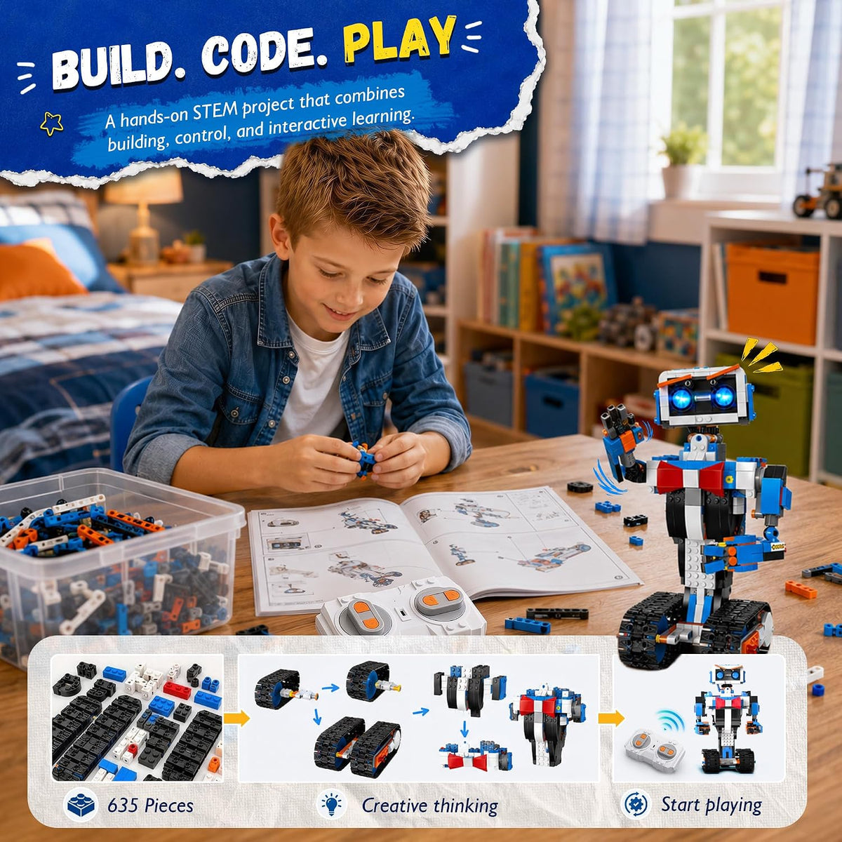okk Robot Building Kit for Kids Ages 6-12 - image 4