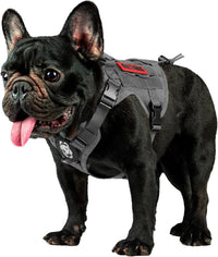 OneTigris Tactical Dog Harness No-Pull Service Vest for Medium Large - XX-Small / Grey